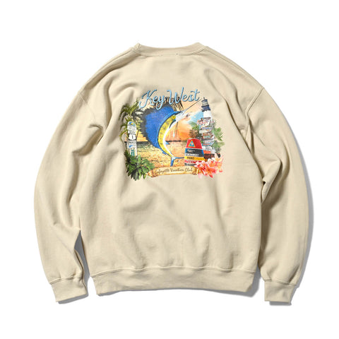 Lafayette Vacation Club Key West Tour Crewneck Sweatshirt Sand