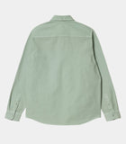 Carhartt WIP Bolton L/S Shirt Misty Sage (Garment Dyed) (In Store Pickup Only)