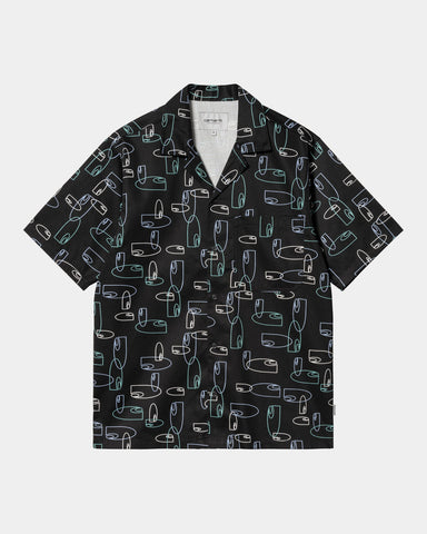 Carhartt WIP Sumor S/S Shirt Outline Print, Black (In Store Pickup Only)