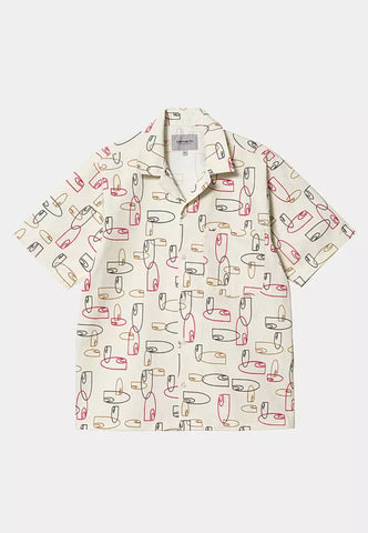 Carhartt WIP Sumor S/S Shirt Outline Print, Wax (In Store Pickup Only)
