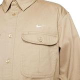 Nike SB Woven Skate L/S Button Up Shirt DQ6288-247 Khaki (In Store Pickup Only)