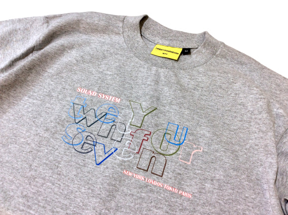 Twentyfourseven Sound System Heavyweight S/S Tee Heather Grey