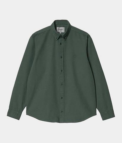 Carhartt WIP Bolton L/S Shirt Hemlock Green (Garment Dyed) (In Store Pickup Only)