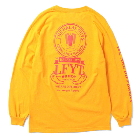 Lafayette x The Halal Guys Hot Sauce L/S Tee Yellow