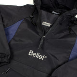 Belief NYC Sport Logo Anorak Jacket Black