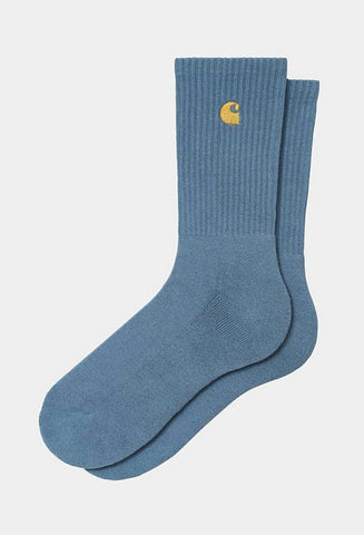 Carhartt WIP Chase Socks Icy Water/Gold (In Store Pickup Only)