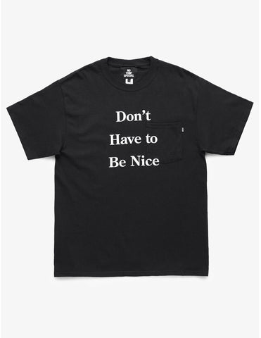 Nothin’ Special Don’t Have To Pocket S/S Tee Black