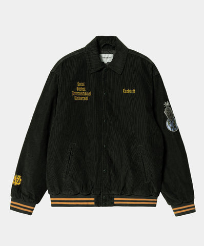 Carhartt WIP Letterman Jacket Dark Cedar/Ochre (In Store Pickup Only)