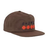 Independent Ante Crosses Snapback Hat Brown