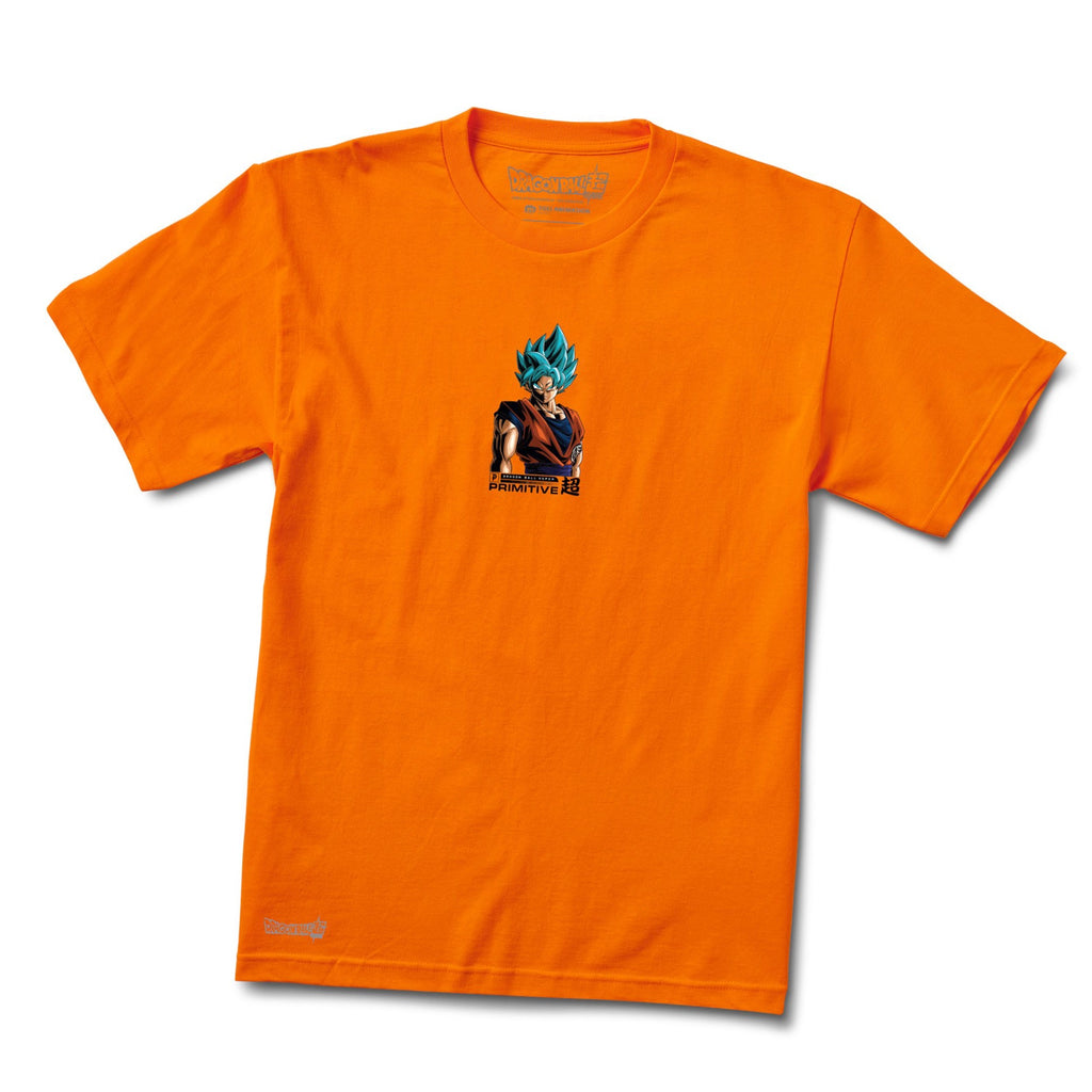 Primitive Skateboard x Dragon Ball Super Shadow Goku S/S Tee Orange