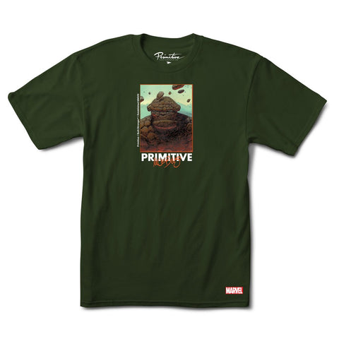 Primitive Skateboard x Marvel Thing S/S Tee Green