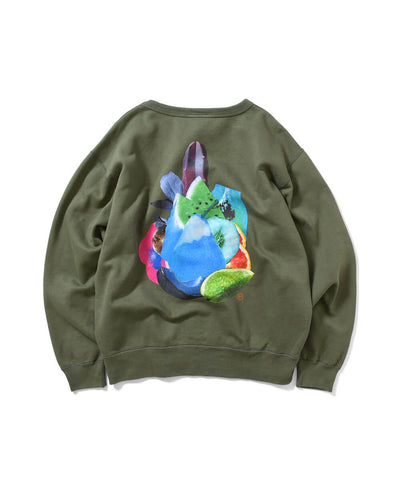 Lafayette x Takayuki Yamada Fruit Crewneck Sweatshirt Olive