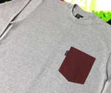 Brooklyn Work T79 Pocket L/S Tee Heather Grey