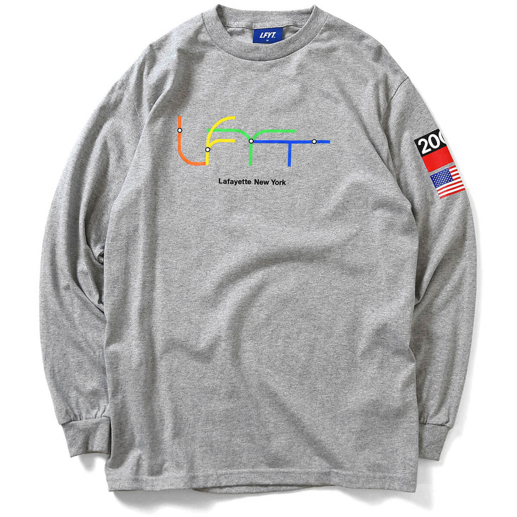 Lafayette Subway Line LFYT L/S Tee Heather Grey