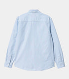 Carhartt WIP Duffield L/S Shirt Duffield Stripe , Bleach/White (In Store Pickup Only)