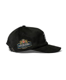 Lafayette Faux Suede Strapback Cap Black