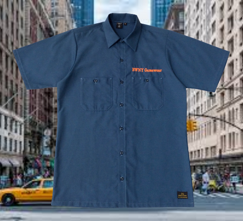 Brooklyn Work T58 Embroidery Logo S/S Work Shirt Royal Blue