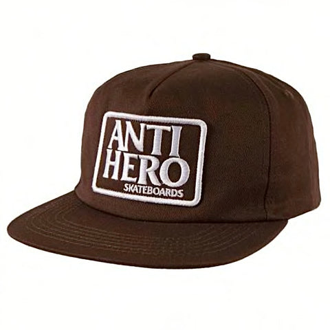 Anti Hero Reserve Patch Snapback Hat Brown/White