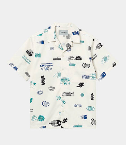 Carhartt WIP Motor City S/S Shirt Motor City Print , Wax (In Store Pickup Only)
