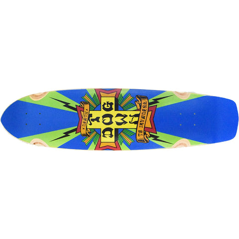Dogtown Death to Invaders Longboard Bright Green/Blue Rays Deck 9.375” With Grip Tape (In Store Pickup Only)