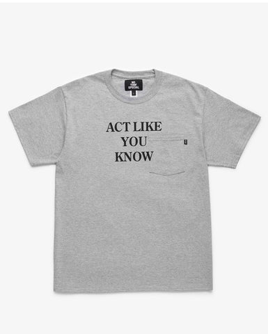 Nothin’ Special Act Like Pocket S/S Tee Heather Grey