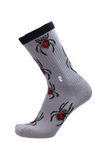 Psockadelic Spider Spade Socks Grey