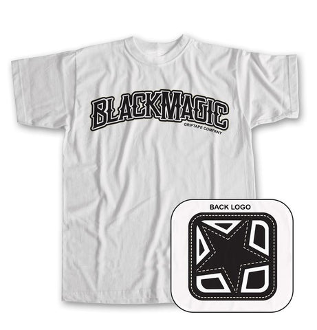 Shorty’s Skateboards Black Magic Arch (+Star Back Print) S/S Tee White