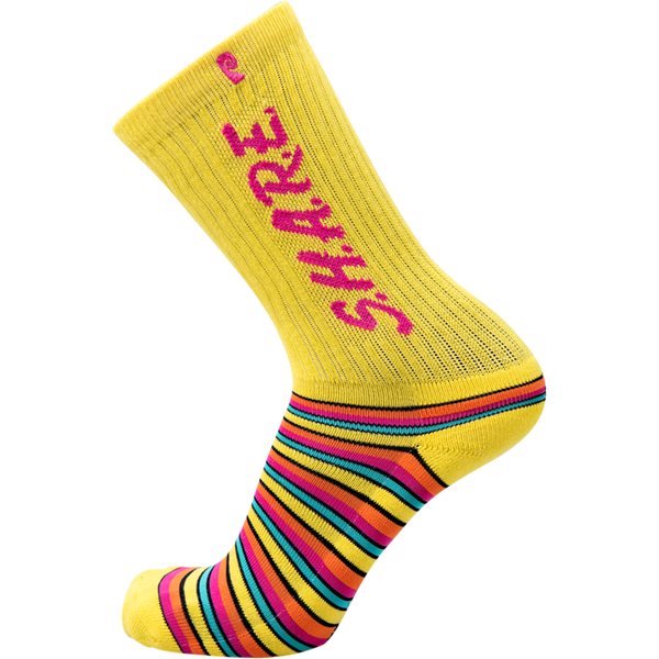 Psockadelic Share Stripes Socks Yellow