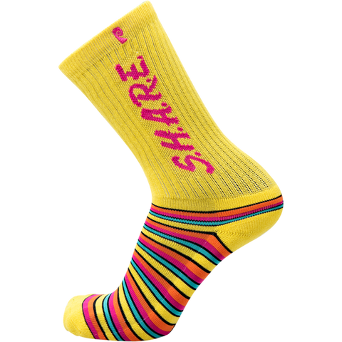 Psockadelic Share Stripes Socks Yellow