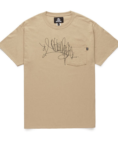 Nothin’ Special Handstyle Tag S/S Pocket Tee Sand