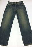 Green Cotton Six Pocket Denim Jean Vintage Blue