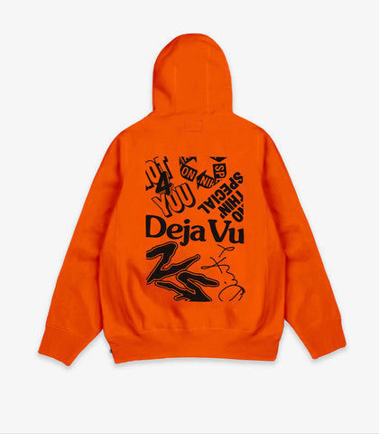 Nothin’ Special Graphic Archive Pullover Hoodie Orange