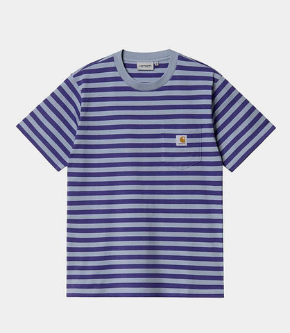 Carhartt WIP Scotty S/S Tee Scotty Stripe/Razzmic/Frosted Blue (In Store Pickup Only)