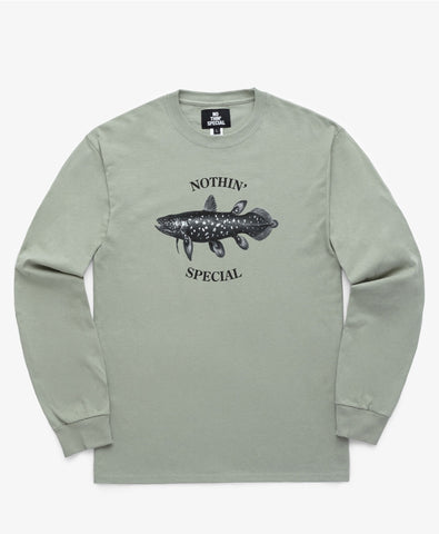 Nothin’ Special Coelacanth L/S Tee Stonewashed Green