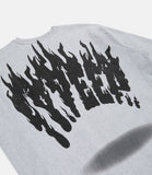 10 Deep Burn Logo Crewneck Sweatshirt Heather Grey