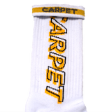 Carpet Misprint Socks White