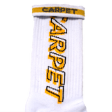 Carpet Misprint Socks White/Yellow