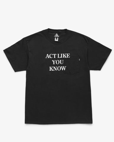 Nothin’ Special Act Like Pocket S/S Tee Black