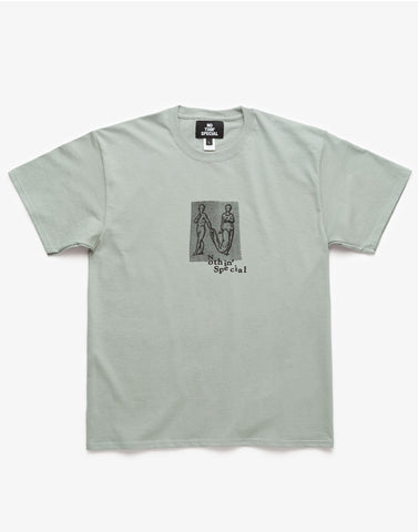 Nothin’ Special Human Letter S/S Tee Stonewashed Green