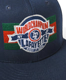 Lafayette LF Champion Emblem Logo Snapback Cap Navy