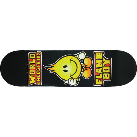 World Industries Solid Gold Flame Boy Deck 8.3” With Grip Tape (In Store Pickup Only)