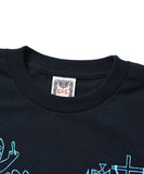 Saints & Sinners x Mooney Sp Ghost & Mooney Logo S/S Tee Navy