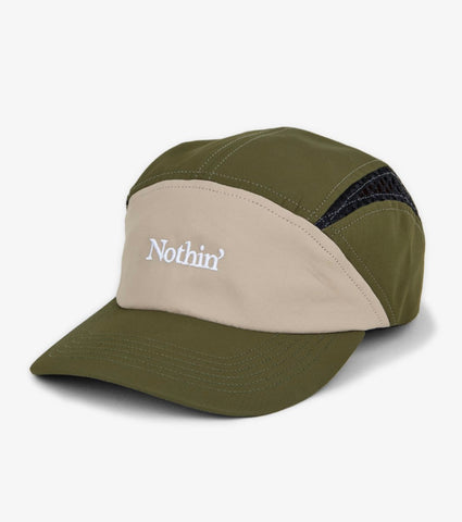Nothin’ Special Runners Side Mesh 7-Panel Cap Olive