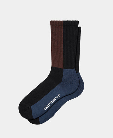 Carhartt WIP Valiant Socks Black/Enzian/Ale (In Store Pickup Only)