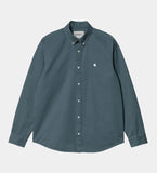 Carhartt WIP Madison L/S Shirt Storm Blue/Wax