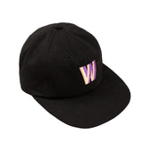 WKND Skateboards Weaver 6 Panel Snapback Cap Black