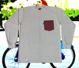 Brooklyn Work T79 Pocket L/S Tee Heather Grey