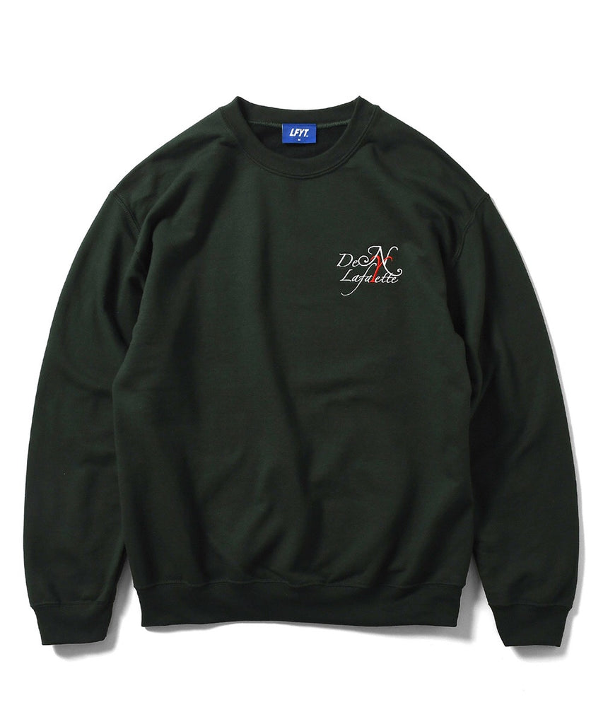 Lafayette x Den Souvenir Magazine Logo Crewneck Sweatshirt Green