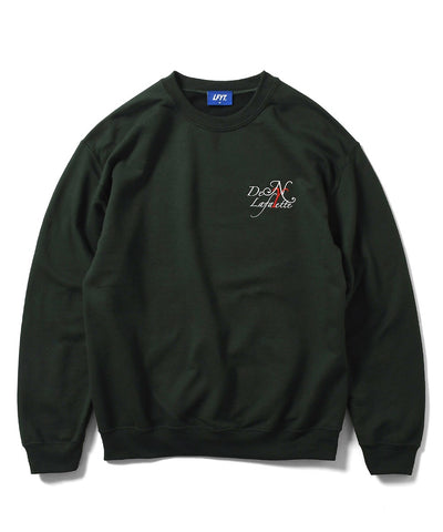 Lafayette x Den Souvenir Magazine Logo Crewneck Sweatshirt Green