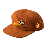 Call Me 917 Futbol Fusion Corduroy Snapback Cap Brown